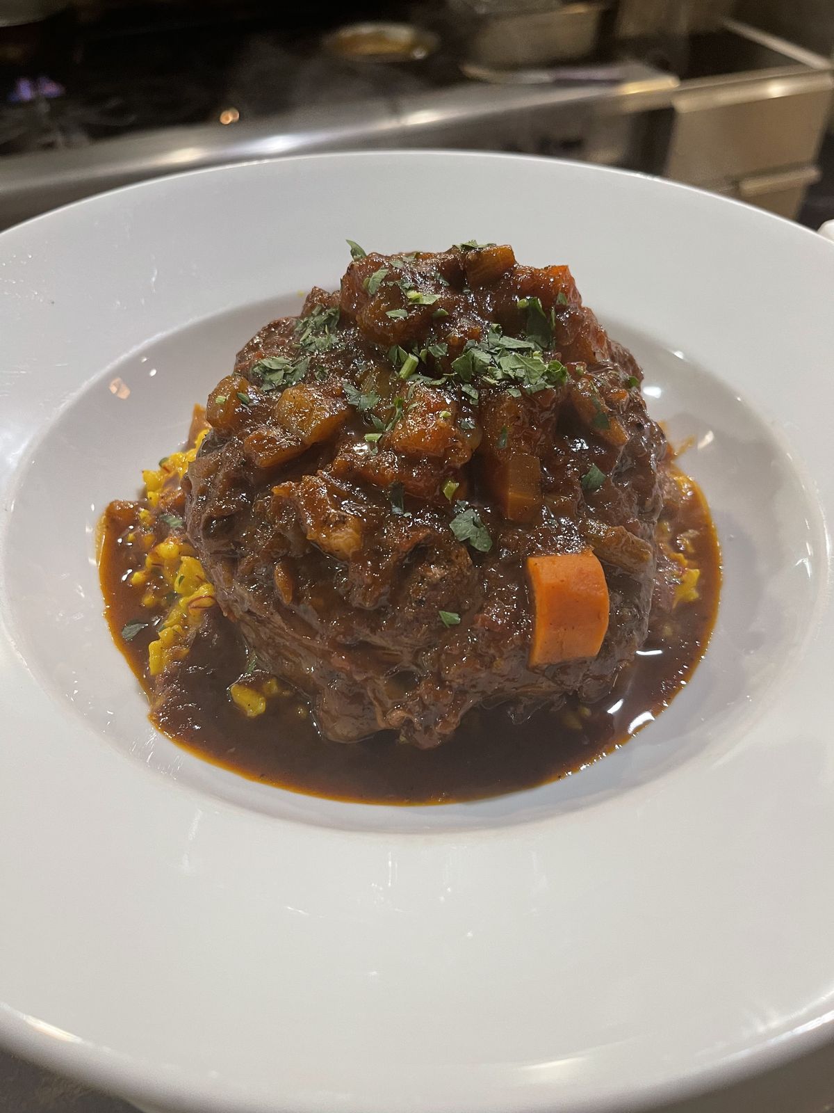 Slow-braised beef stew